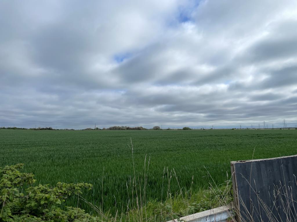 Lot: 78 - PLANNING FOR THREE DETACHED BUNGALOWS WITH COUNTRYSIDE VIEWS - View to the rear of open countryside
